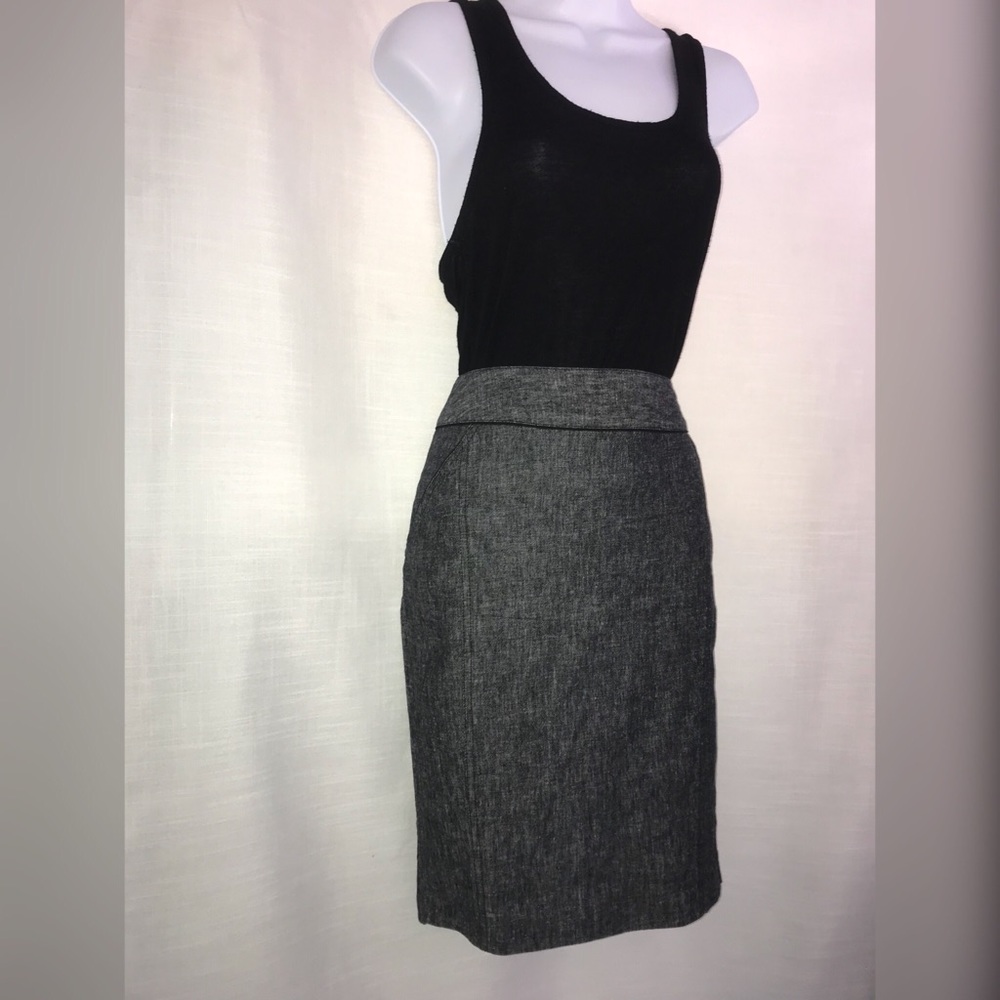 Dark gray pencil skirt